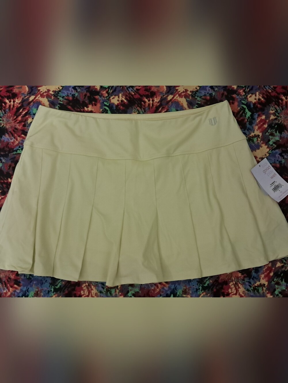 NWT Womens Eleven By Venus Williams Vibrant Yellow Athletic Skort
